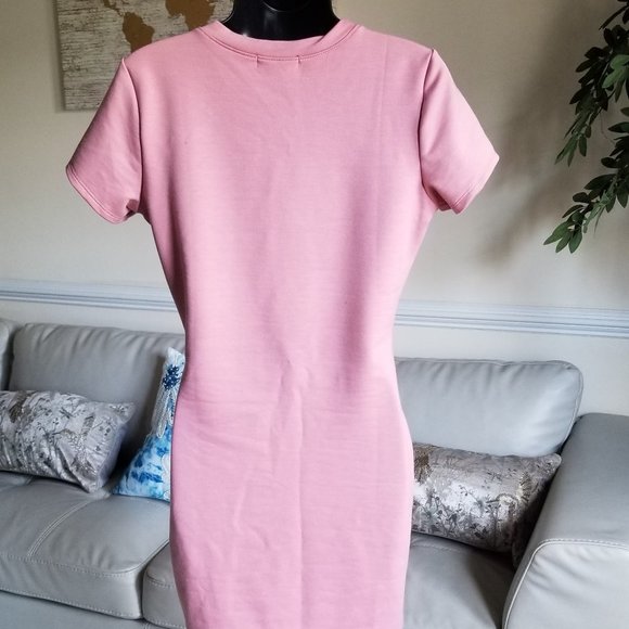 NWOT Popular Basics Pink Mini Dress - Picture 4 of 14